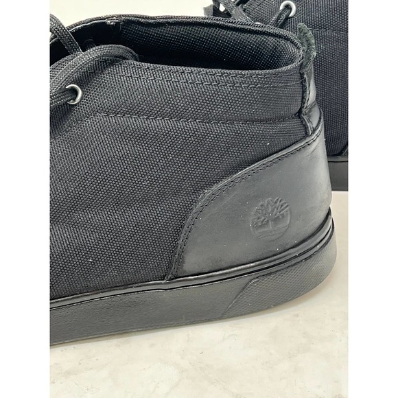 Tiimberland Newport Bay Chukka Boots Black Leather/Canvas Men\'s 11.5 main image 6